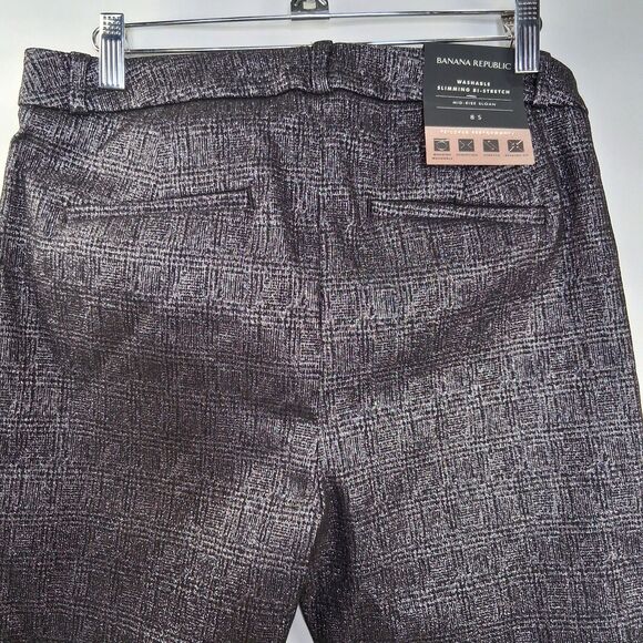 Banana Republic Metallic Sloan Ankle Pant Women's Size 8 New With Tags - Picture 8 of 14